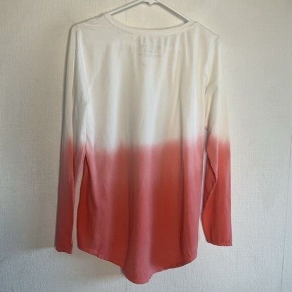Seed to Style Ombre Print Long Sleeve T-Shirt Top Women Size Small Sunset - Picture 9 of 11